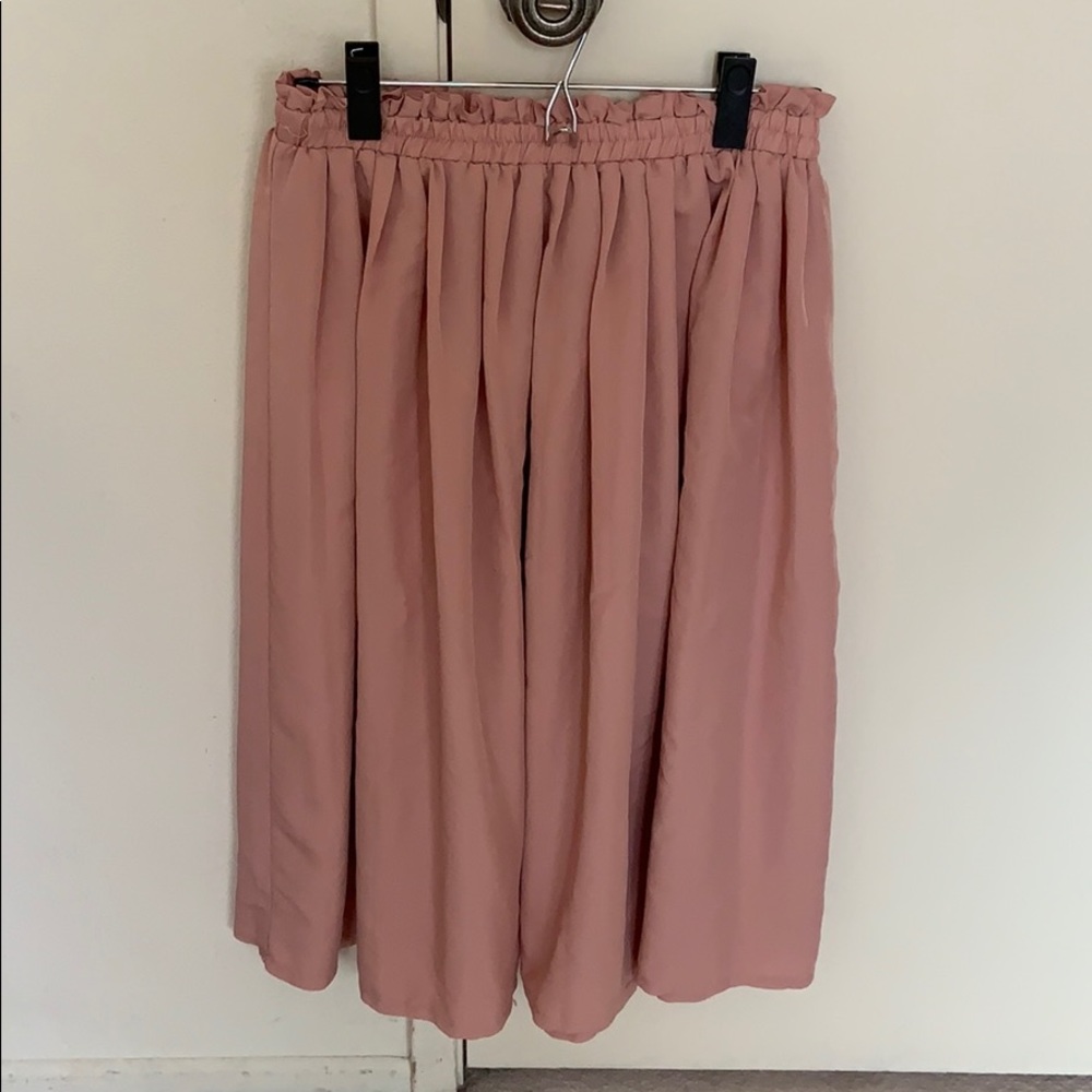 Forever 21 Pastel Pink Midi Skirt